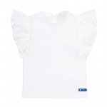 T-shirt bianca con frappe_8225