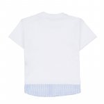 Weißes T-Shirt mit Brusttasche_7662