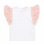 T-Shirt con frappa rosa_8239