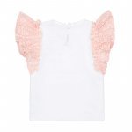 T-Shirt con frappa rosa_8240