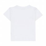 T-Shirt mit kurzen Ärmeln in Weiß_5893