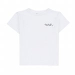 T-Shirt mit kurzen Ärmeln in Weiß_5894