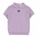 T-shirt with collar and embroidery_11509