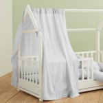 Tenda Letto Grigia per Lettino Montessori_3106