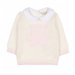 Tutina 2PZ  in rilo rosa con colletto_7513