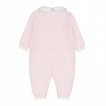 Tutina in filo rosa aperta davanti c/colletto_7543