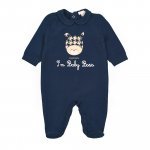 Confezione Tutina con scritta I'm baby boss
 (Colore: BLU - Taglia: 01 MESE)