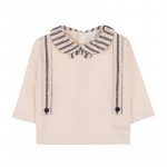 Two-piece babygro with bow tie and suspenders_12407
