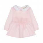 Two-piece babygro with pink bow
 (01 MESE)