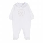 White babygrow with collar
 (03 MESI)