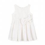 White Dress with Shantung Bow_4966