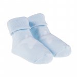 White, Grey and Light Blue Socks with Star_5757