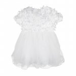 White half sleeve dress_12058