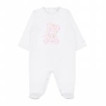 White Jersey Babygro with Teddy_4909