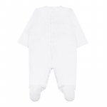 White Jersey Babygro with Teddy_4910