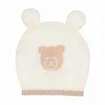 White knitted hat with ears
 (TG 2)