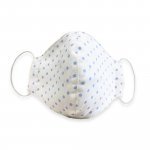 White mask for mum with light blue polka dots_1795