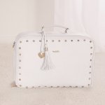 White Mom Bag with studs_3803
