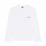 White Polo with Long Sleeve
 (XS)