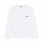 White Polo with Long Sleeve_5891