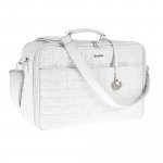 White quilted Mom Bag in eco leather_855
