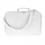 White quilted Mom Bag in eco leather_857
