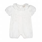 White romper with bow
 (01 MESE)