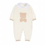 White thread babygro with collar_7495
