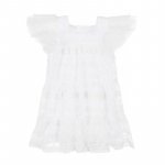 White Tulle Plumetis Dress_4686