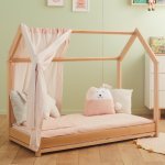 Wooden Montessori bed
 (Colore: MARRONE - Taglia: UNICA)